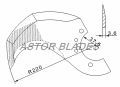 Bowl cutter blade for Delta Radius 220mm