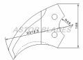 Bowl cutter blade for ALPINA PB 300/330l