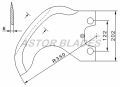 Bowl cutter blade for KRÄMER & GREBE 500l